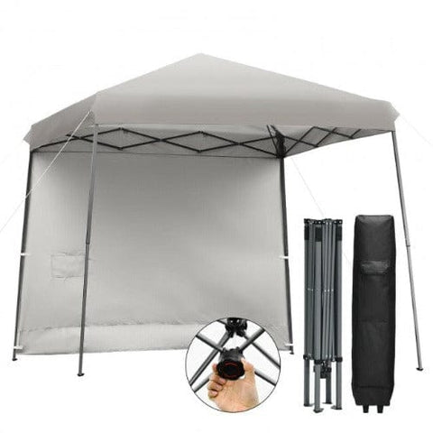 Costway Canopies & Gazebos 10 x 10 Feet Pop Up Tent Slant Leg Canopy with Roll-up Side Wall by Costway 10 x 10 Feet Pop Up Tent Slant Leg Canopy w/ Roll-up Side Wall Costway