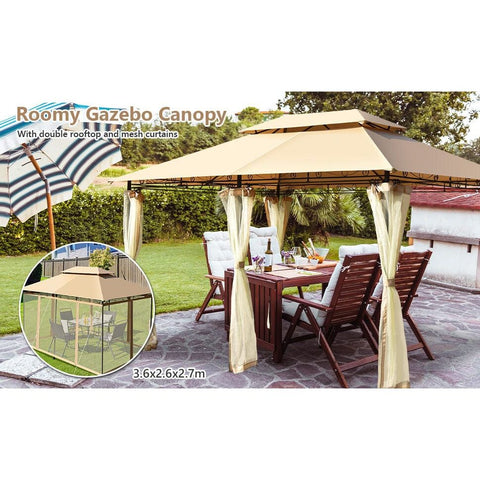 Costway Canopies & Gazebos 10 x 13 Feet Tent Canopy Shelter with Removable Netting Sidewall by Costway 10 x 13 Feet Tent Canopy Shelter with Removable Netting Sidewall