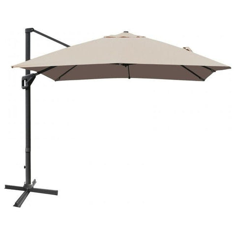 Costway Canopies & Gazebos 10 x 13 Rectangular Cantilever Umbrella with 360° Rotation Function by Costway 10x13 Rectangular Cantilever Umbrella 360°Rotate Costway SKU#78512690