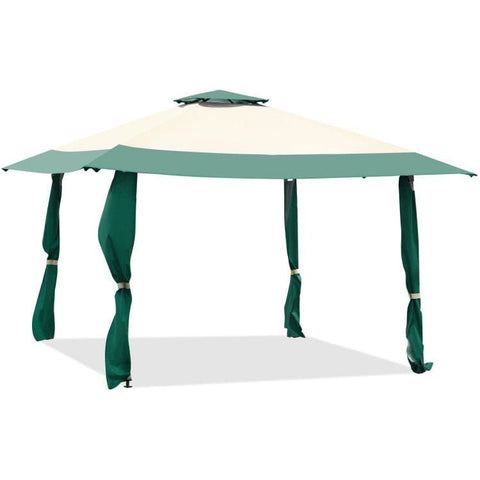 Costway Canopies & Gazebos 13 x 13 Feet Pop Up Gazebo Tent with Carry Bag for Patio Garden by Costway 13 x 13 Feet Pop Up Gazebo Tent w/ Carry Bag for Patio Garden Costway 