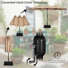 Image of 15 Feet Double-Sided Twin Patio Umbrella with Crank and Base Coffee in Outdoor Market SKU# 72630198