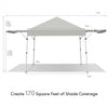 Image of Costway Canopies & Gazebos 17 x 10 Foldable Pop Up Canopy with Adjustable Instant Sun Shelter by Costway 17x10 Foldable Pop Up Canopy Adjustable Shelter Costway SKU#93618245