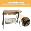 Image of Costway Canopies & Gazebos 3 Person Steel Frame Patio Swing with Polyester Angle and Adjustable Canopy by Costway 3 Person Steel Frame Patio Swing w/Polyester Angle & Adjustable Canopy