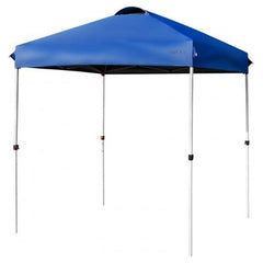 6.6 Feet x 6.6 Feet Outdoor Pop Up Camping Canopy Tent with Roller Bag by Costway