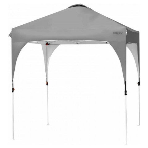 Costway Canopies & Gazebos 6.6 x 6.6 Feet Pop Up Height Adjustable Canopy Tent with Roller Bag by Costway 6.6 x 6.6 Feet Pop Up Height Adjustable Canopy Tent with Roller Bag