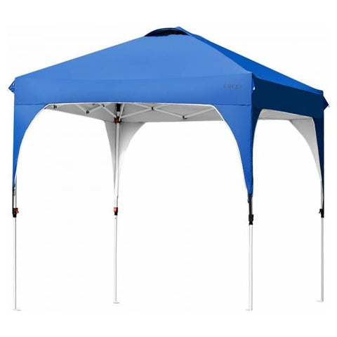 Costway Canopies & Gazebos 6.6 x 6.6 Feet Pop Up Height Adjustable Canopy Tent with Roller Bag by Costway 6.6 x 6.6 Feet Pop Up Height Adjustable Canopy Tent with Roller Bag