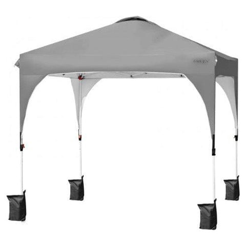 Costway Canopies & Gazebos 8 Feet x 8 Feet Outdoor Pop Up Tent Canopy Camping Sun Shelter with Roller Bag by Costway 8ft x 8ft Outdoor Pop Up Tent Canopy Camping Sun Shelter w/Roller Bag