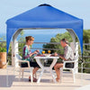 Image of 8 Feet x 8 Feet Outdoor Pop Up Tent Canopy Camping Sun Shelter with Roller Bag by Costway