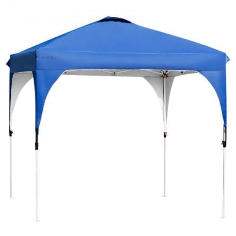 Costway Canopies & Gazebos 8 Feet x 8 Feet Outdoor Pop Up Tent Canopy Camping Sun Shelter with Roller Bag by Costway 8ft x 8ft Outdoor Pop Up Tent Canopy Camping Sun Shelter w/Roller Bag