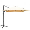 Image of Costway Canopies & Gazebos Beige 10 x 13 Rectangular Cantilever Umbrella with 360° Rotation Function by Costway 781880222156 78512690-B 10x13 Rectangular Cantilever Umbrella 360°Rotate Costway SKU#78512690