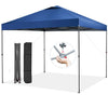 Image of Costway Canopies & Gazebos Blue 10 x 10 Feet Foldable Outdoor Instant Pop-up Canopy with Carry Bag by Costway 78194362-B 10 x 10 Feet Foldable Outdoor Instant Pop-up Canopy with Carry Bag 