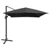 Image of Costway Canopies & Gazebos Gray 10 x 13 Rectangular Cantilever Umbrella with 360° Rotation Function by Costway 781880256014 78512690-G 10x13 Rectangular Cantilever Umbrella 360°Rotate Costway SKU#78512690