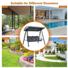 Image of Costway Canopies & Gazebos Outdoor 3-Seat Porch Swing with Adjust Canopy and Cushions by Costway