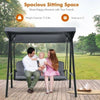 Image of Costway Canopies & Gazebos Outdoor 3-Seat Porch Swing with Adjust Canopy and Cushions by Costway