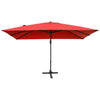 Image of Costway Canopies & Gazebos Wine 10 x 13 Rectangular Cantilever Umbrella with 360° Rotation Function by Costway 781880222149 78512690 10x13 Rectangular Cantilever Umbrella 360°Rotate Costway SKU#78512690