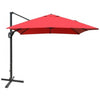 Image of Costway Canopies & Gazebos Wine 10 x 13 Rectangular Cantilever Umbrella with 360° Rotation Function by Costway 781880222149 78512690-W 10x13 Rectangular Cantilever Umbrella 360°Rotate Costway SKU#78512690