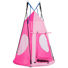 Costway canopy 2-in-1 40 Inch Kids Hanging Chair Detachable Swing Tent Set by Costway