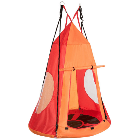 Costway canopy 2-in-1 40 Inch Kids Hanging Chair Detachable Swing Tent Set by Costway