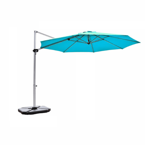 Costway canopy Blue 11' Patio Offset Cantilever Umbrella 360° Rotation Aluminum Tilt by Costway 85610932 11' Patio Offset Cantilever Umbrella 360° Rotation Aluminum Tilt Costway