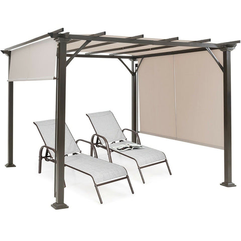 Costway Canopy Tent 10' x 10' Metal Frame Patio Furniture Shelter by Costway 7461759636330 87640132 10' x 10' Metal Frame Patio Furniture Shelter by Costway SKU# 87640132