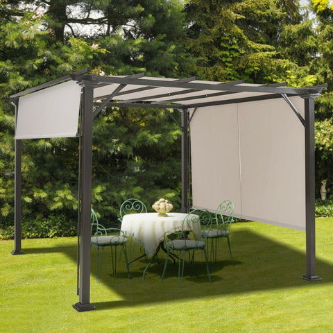 Costway Canopy Tent 10' x 10' Metal Frame Patio Furniture Shelter by Costway 7461759636330 87640132 10' x 10' Metal Frame Patio Furniture Shelter by Costway SKU# 87640132