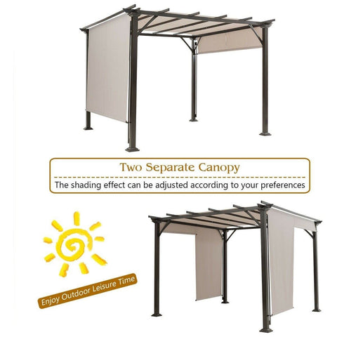 Costway Canopy Tent 10' x 10' Metal Frame Patio Furniture Shelter by Costway 7461759636330 87640132 10' x 10' Metal Frame Patio Furniture Shelter by Costway SKU# 87640132