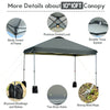 Image of Costway Canopy Tent 10’ x 10' Outdoor Commercial Pop up Canopy Tent by Costway