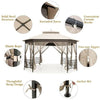 Image of Costway Canopy Tent 10’x 12’ Octagonal Patio Gazebo by Costway 10’x 12’ Octagonal Patio Gazebo by Costway SKU# 37948520