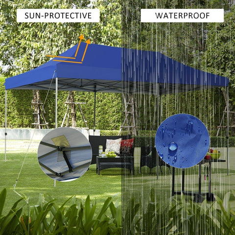 Costway Canopy Tent 10'x20' Adjustable Folding Heavy Duty Sun Shelter with Carrying Bag by Costway