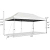 Image of Costway Canopy Tent 10'x20' Adjustable Folding Heavy Duty Sun Shelter with Carrying Bag by Costway