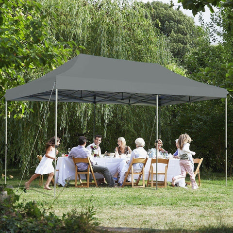 Costway Canopy Tent 10'x20' Adjustable Folding Heavy Duty Sun Shelter with Carrying Bag by Costway