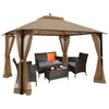 Image of Costway Canopy Tent 12’ x 10’Outdoor Double Top Patio Gazebo by Costway 12’ x 10’Outdoor Double Top Patio Gazebo by Costway SKU# 76238451