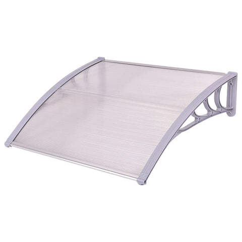 Costway Canopy Tent 40" x 40" Outdoor Polycarbonate Front Door Window Awning Canopy by Costway