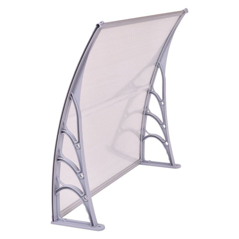 Costway Canopy Tent 40" x 40" Outdoor Polycarbonate Front Door Window Awning Canopy by Costway