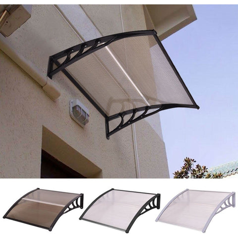 Costway Canopy Tent 40" x 40" Outdoor Polycarbonate Front Door Window Awning Canopy by Costway