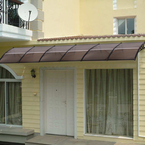 Costway Canopy Tent 40" x 40" Outdoor Polycarbonate Front Door Window Awning Canopy by Costway