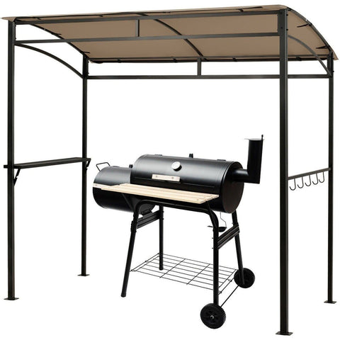 Costway Canopy Tent 7' x 4.5' Grill Gazebo Outdoor Patio Garden BBQ Canopy Shelter by Costway