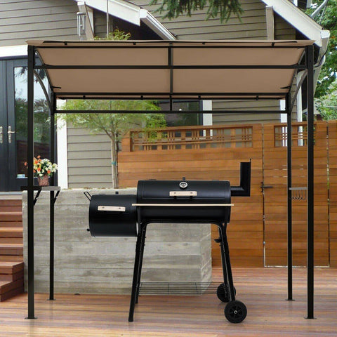 Costway Canopy Tent 7' x 4.5' Grill Gazebo Outdoor Patio Garden BBQ Canopy Shelter by Costway