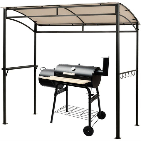 Costway Canopy Tent 7' x 4.5' Grill Gazebo Outdoor Patio Garden BBQ Canopy Shelter by Costway