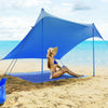 Image of Costway Canopy Tent 7' x 7' Family Beach Tent Canopy Sunshade w/ 4 Poles by Costway