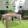 Image of Costway Canopy Tent Canopy Gazebo Tent Shelter Garden Lawn Patio with Mosquito Netting by Costway