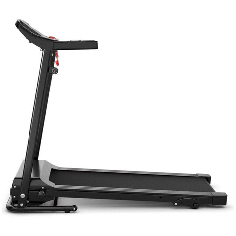 costway Fitness 1.0 HP Foldable Treadmill Electric Support Mobile Power by Costway