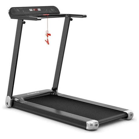 costway Fitness 2.25 HP Electric Folding Treadmill with HD LED Display and APP Control Speaker by Costway 2.25HP Electric Treadmill HD LED Display Control Speaker Costway