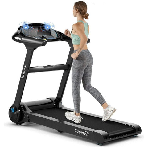 costway Fitness 2.25HP Folding Treadmill with Bluetooth Speaker by Costway 781880213673 56089473