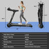 Image of costway Fitness 2.25HP Folding Treadmill with Bluetooth Speaker by Costway 781880213673 56089473