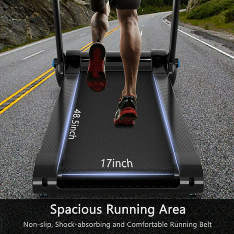 costway Fitness 2.25HP Folding Treadmill with Bluetooth Speaker by Costway 781880213673 56089473