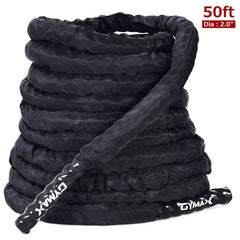 costway Fitness 2 Inch Battle Ropes 30/40/50ft Length Poly Dacron Rope by Costway 781880210504 16452793