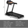 Image of costway Fitness 3.75HP Electric Folding Treadmill with Auto Incline 12 Program APP Control by Costway 2.25HP Electric Folding Treadmill HD LED APP Control Speaker Costway