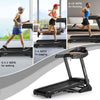 Image of costway Fitness 3.75HP Electric Folding Treadmill with Auto Incline 12 Program APP Control by Costway 2.25HP Electric Folding Treadmill HD LED APP Control Speaker Costway