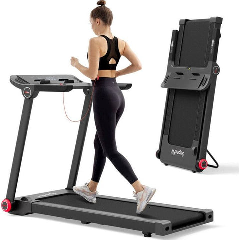 costway Fitness 3.75HP Folding Treadmill with APP and 12 Preset Programs by Costway